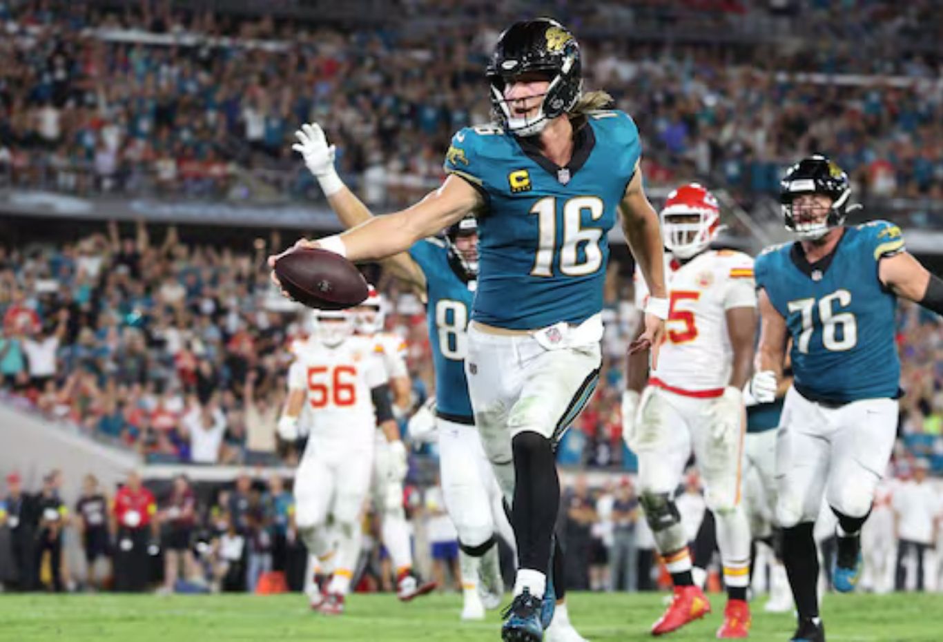 KC Chiefs Vs. Jacksonville Jaguars Player Stats